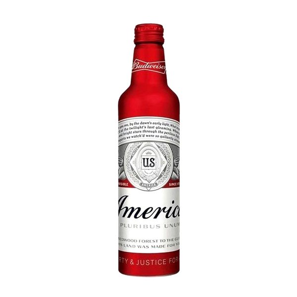 Budweiser 8x 16oz Aluminum Bottles