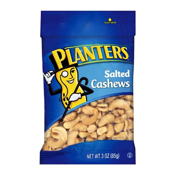 Planters Salted Cashews 1.5ozBottle